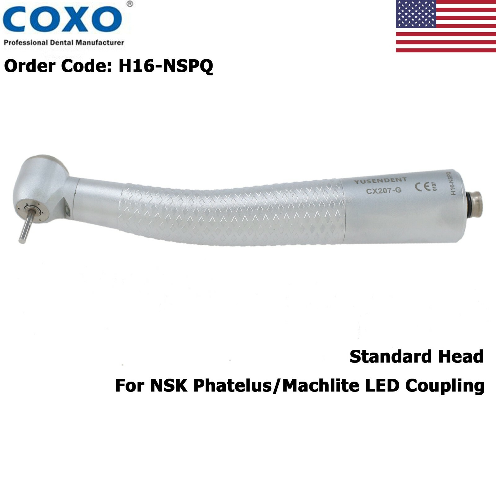 COXO Dental Fiber Optic High Speed Turbine Handpiece For KaVo NSK Coupling