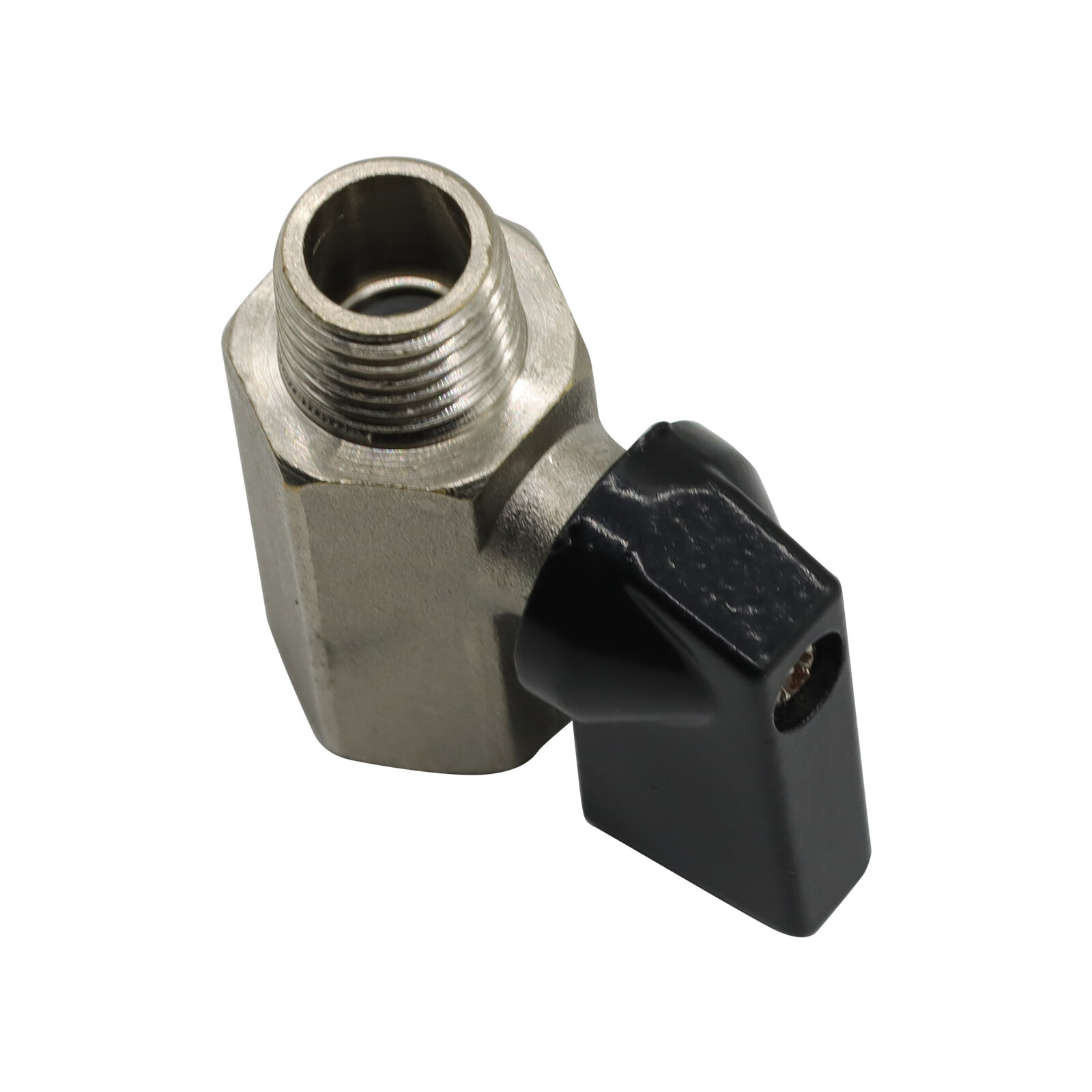 Mini Ball Valve 1/8″ Male X Female NPT Chrome Plated Brass Body 450 psi M X F