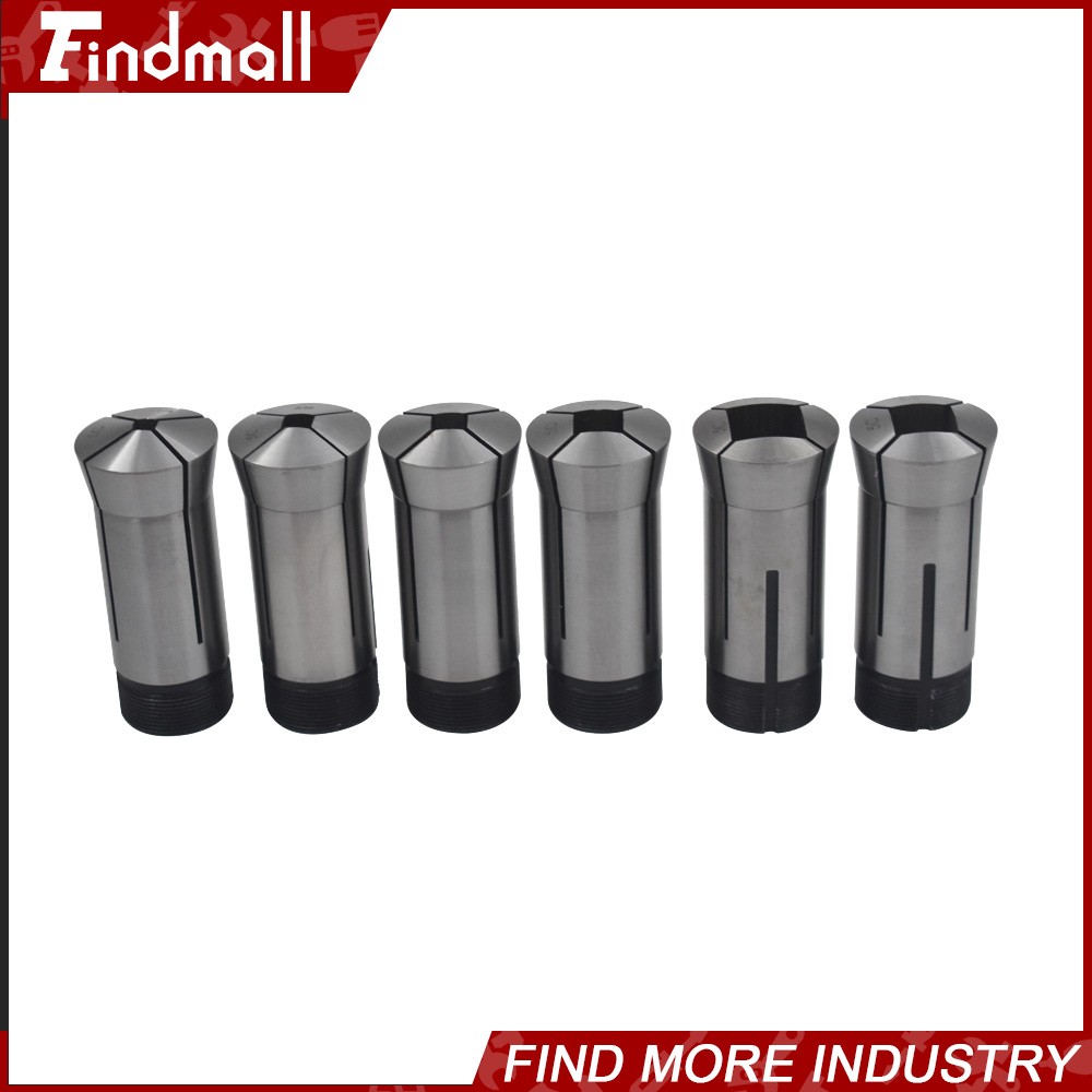 Findmall 5C Square Collet 6 PC Set 1/4″,5/16″,3/8″,1/2″,5/8″,3/4″