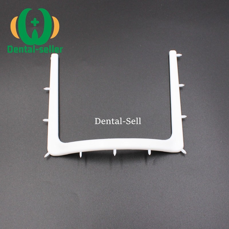 5Pc Dental Autoclavable Plastic Rubber Dam Frame Holder U Shape Instrument White