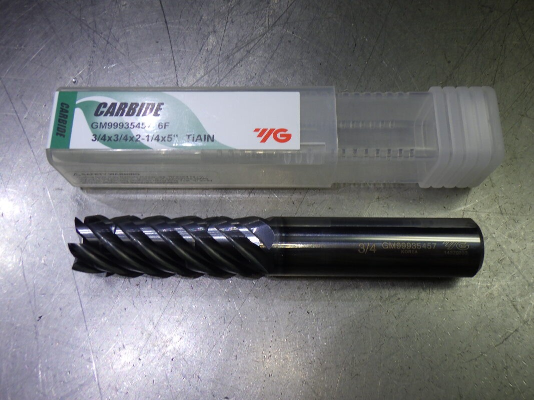YG1 3/4″ 6 Flute carbide SQ Endmill 3/4″ Shank TiAlN Coated GM99935457 (LOC2083A