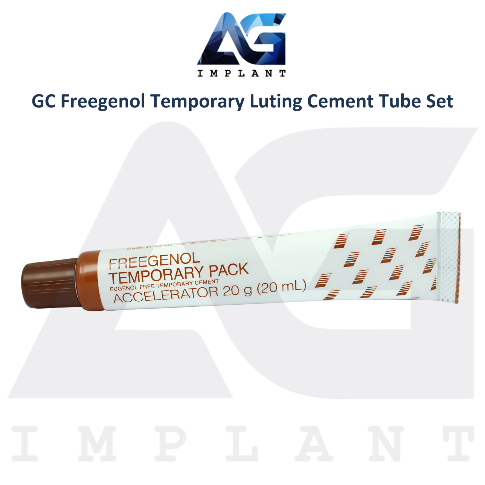 Dental Freegen0l Temporary Luting Cement Tube Set Handmix Self Cure Restorations