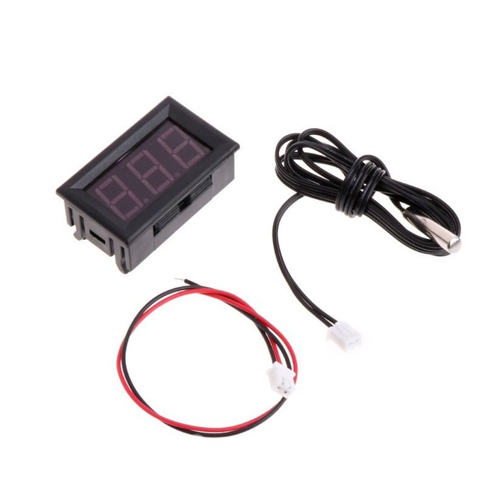 Large LCD Digital Thermometer Temperature Auto Car Meter Gauge With Probe DC 12V