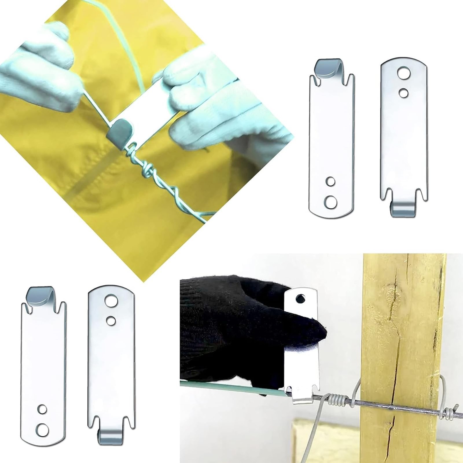 Quantfire Fence Wire Twister for T Post Clips, Barb Wire Twisting Tool for Fe…
