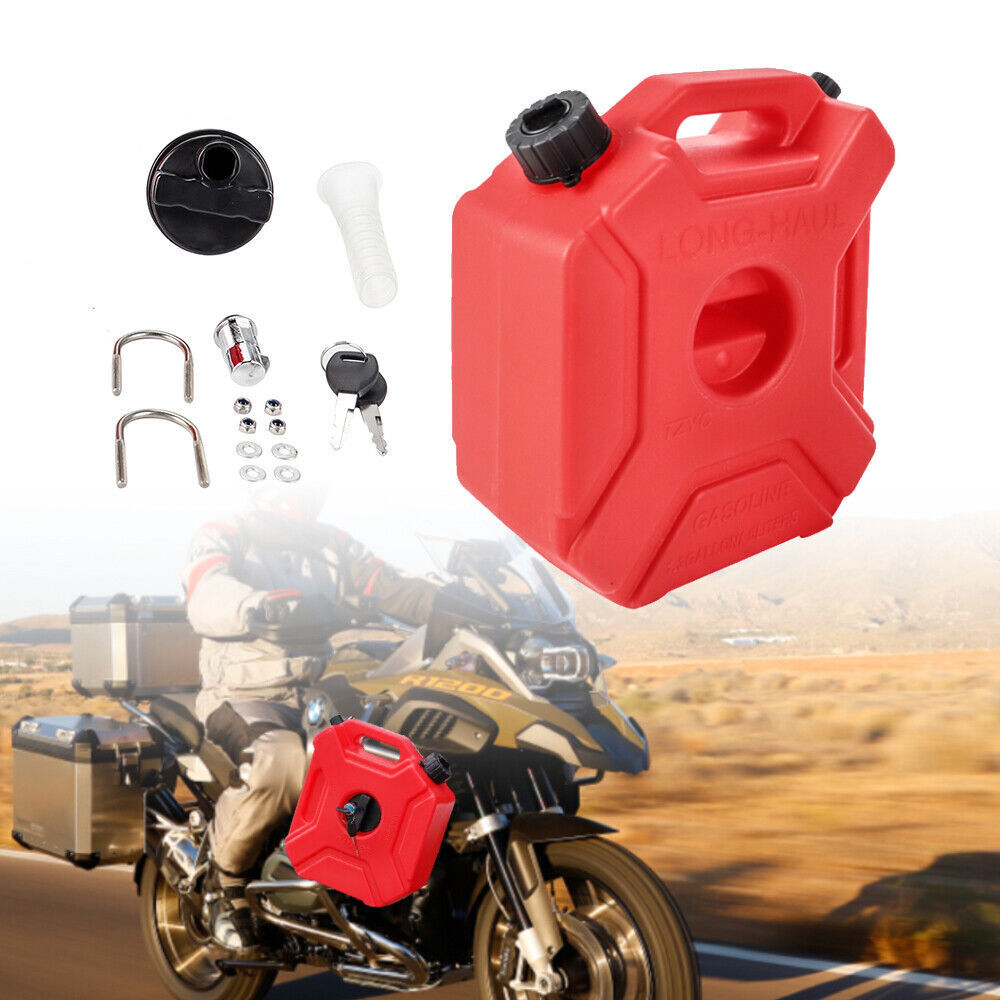 1.3 Gal Portable Gas Fuel Tank Petrol Storage Can For ATV UTV Motorcycle Car 5L