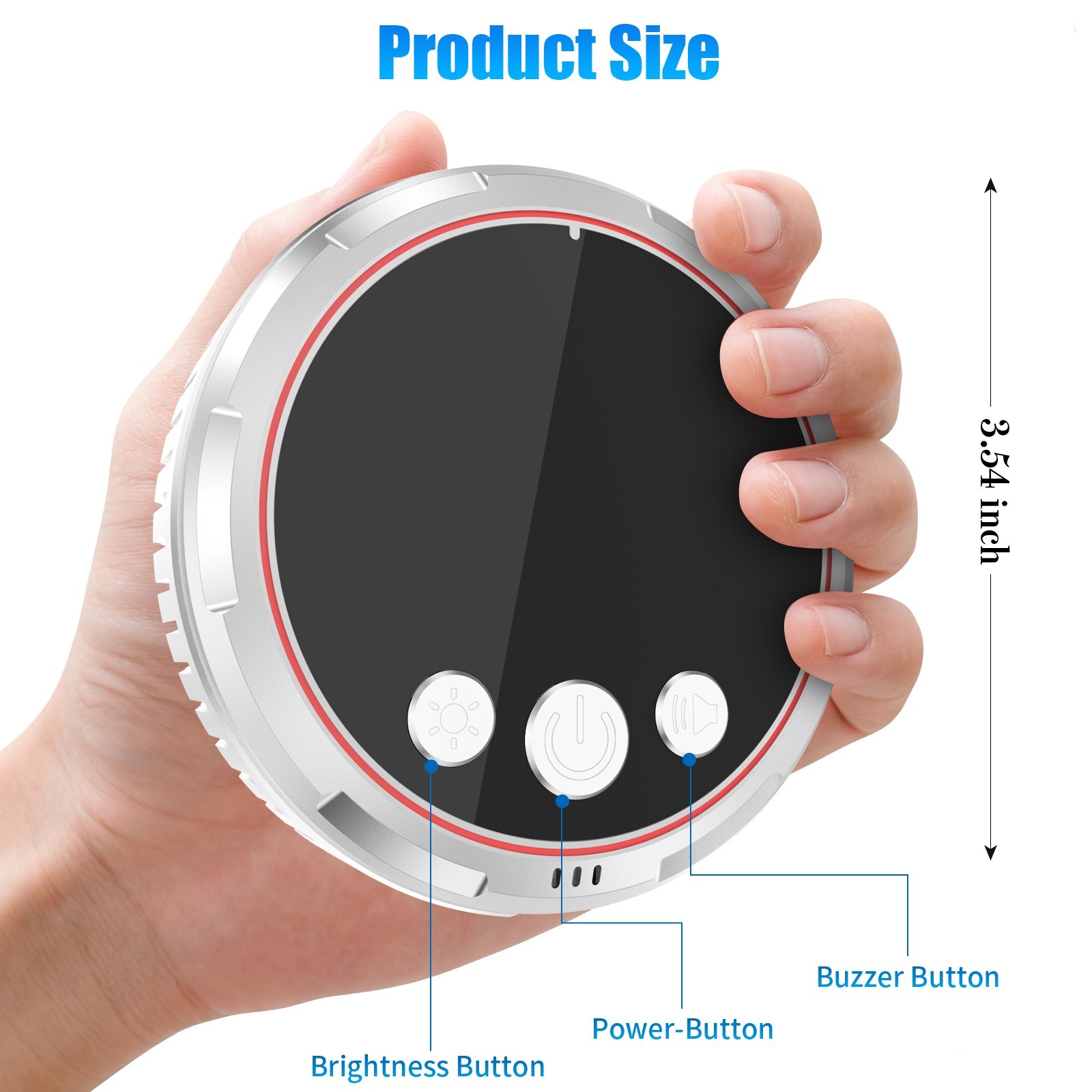 5-in-1 Multi Sensor Air Monitor Plug-in Alarm with LCD Display for Home RV