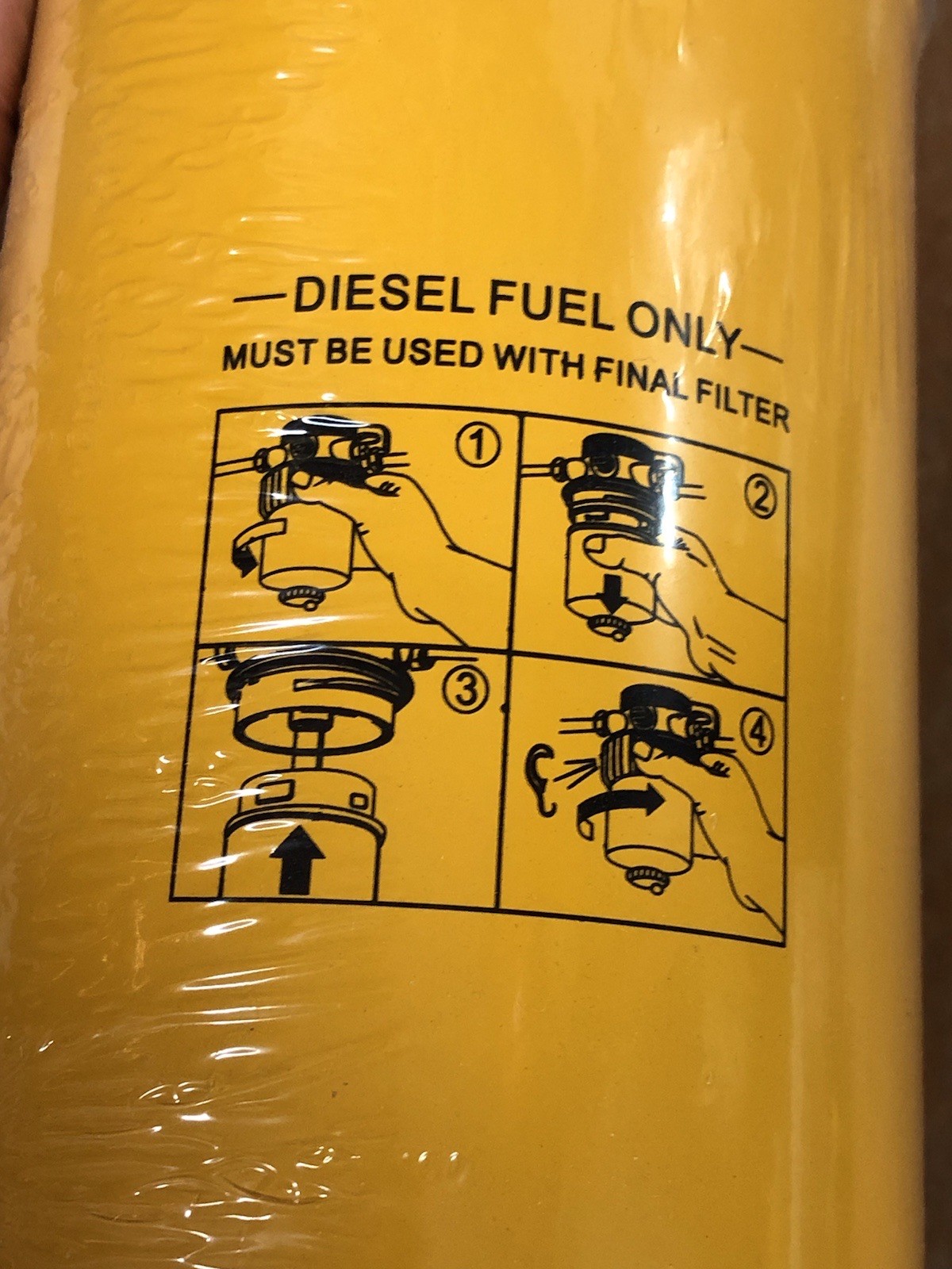 New Sealed Diesel Filter 320/07483 element oil-water separation