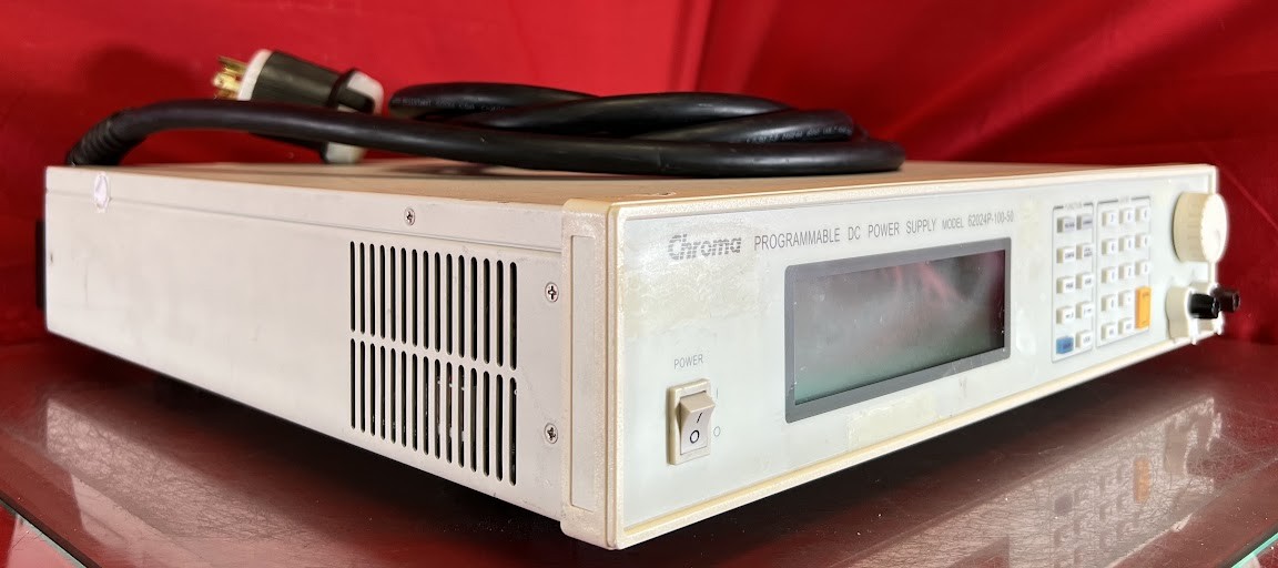 Chroma 62024P-100-50 Programmable DC Power Supply, 0~100V, 0~50A, 1200W