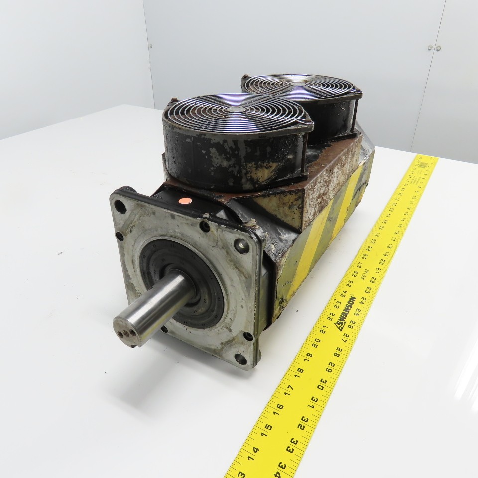 GE Fanuc A06B-015-B075#7008 7.3KW AC Servo Motor 3Ph 184V W/ Fan Parts/Repair