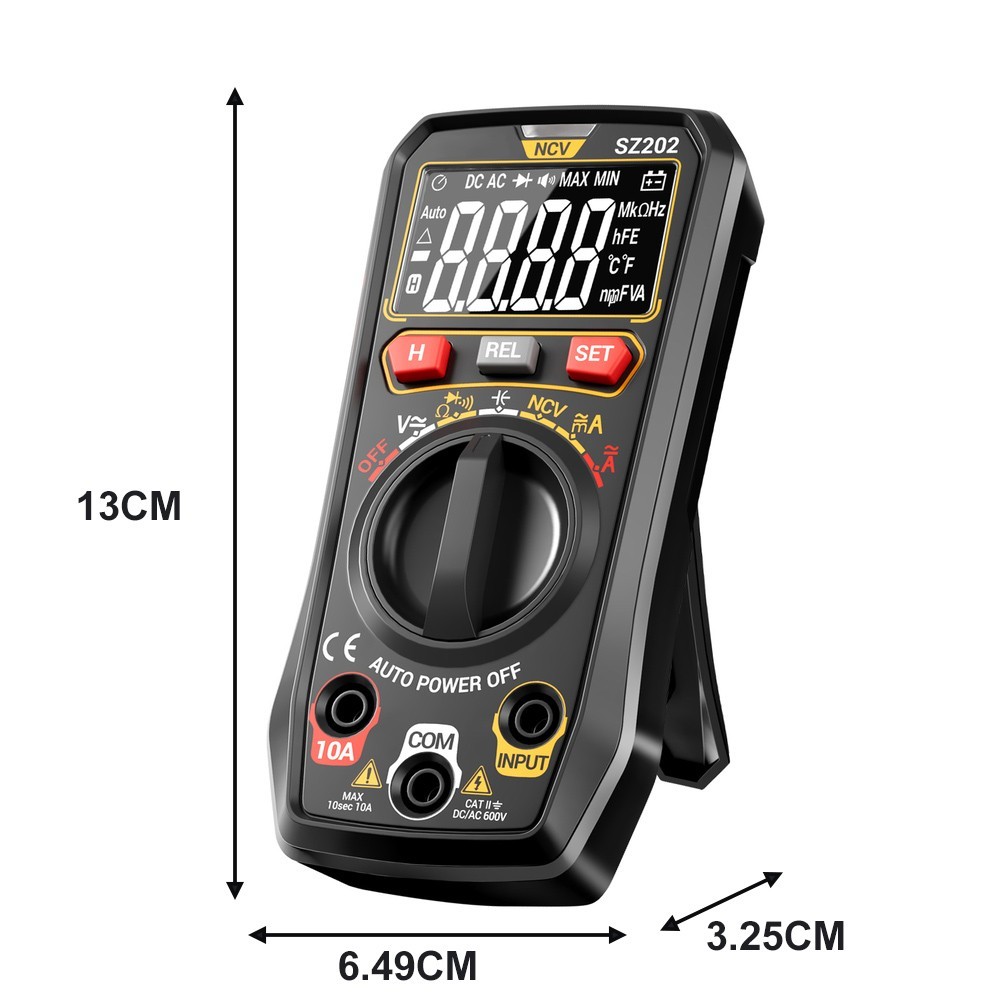 SZ202 Digital Multimeter for Measuring Current and High Voltage Signals