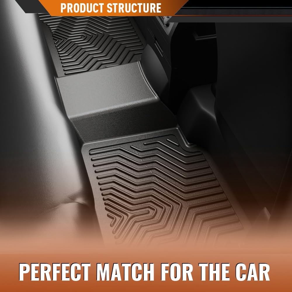 TPE Floor Mats Liners 2PCS for Dodge Ram 1500 1994-2001 2500 3500 1994-2002 Blac