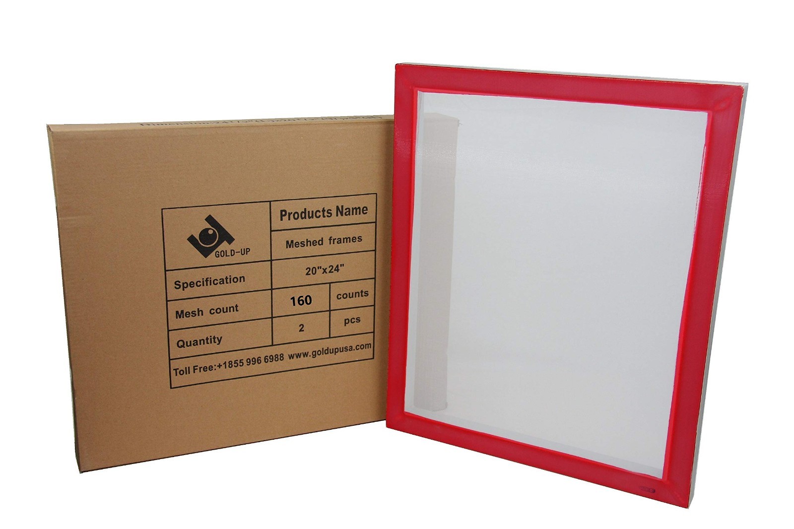 20″x24″ Pre-Stretched Aluminum Silk Screen Printing Frames & 160 White Mesh – 2