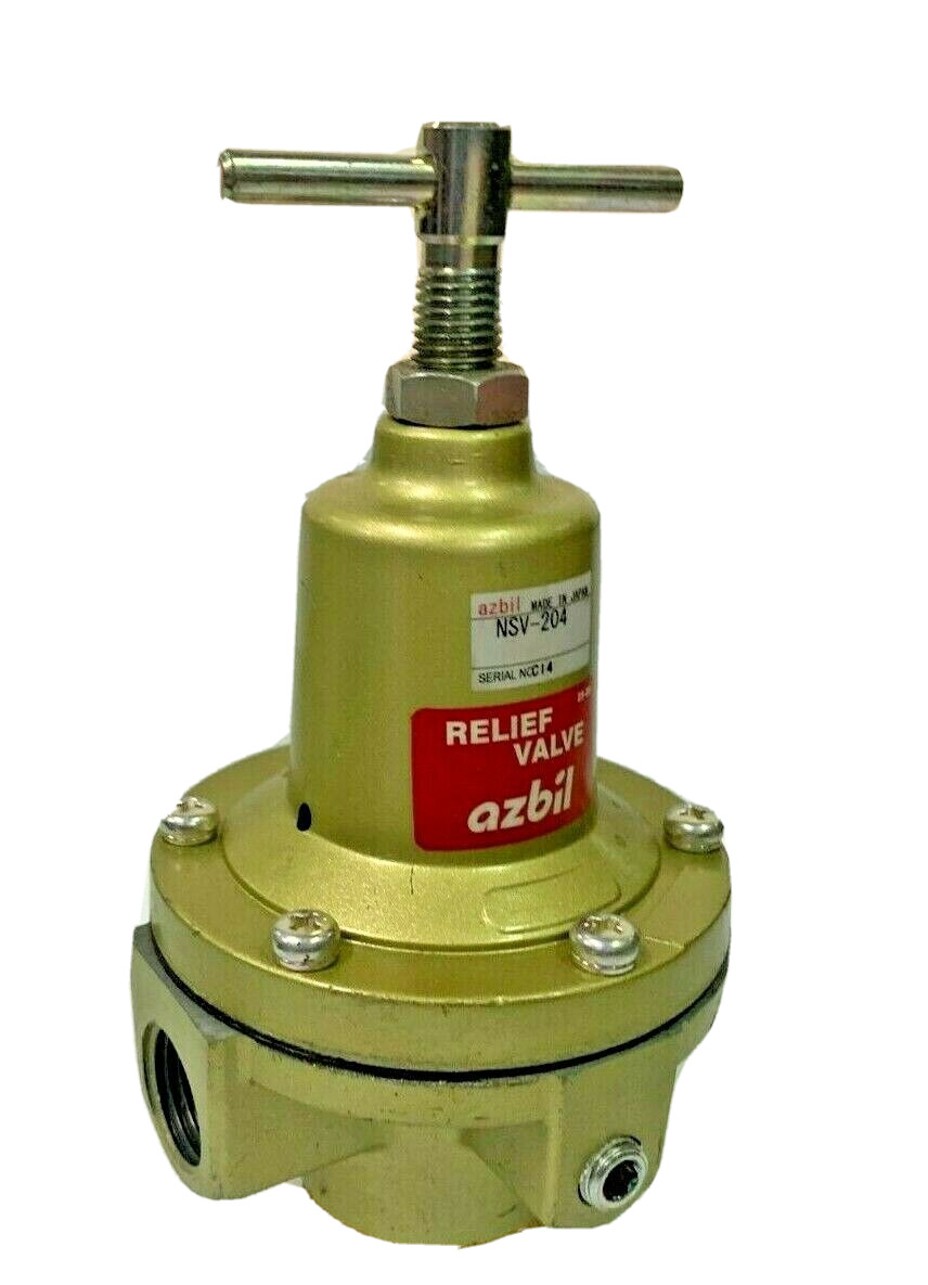 AZBIL NSV Series NSV-204 RELIEF VALVE Rc 1/2″ 0.02 ~ 0.8 Mpa