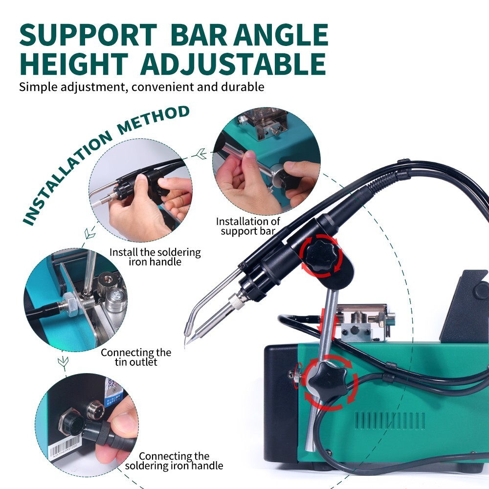 YIHUA 928DT Auto Tin Feeder Soldering Station 110W Iron Fast Heating