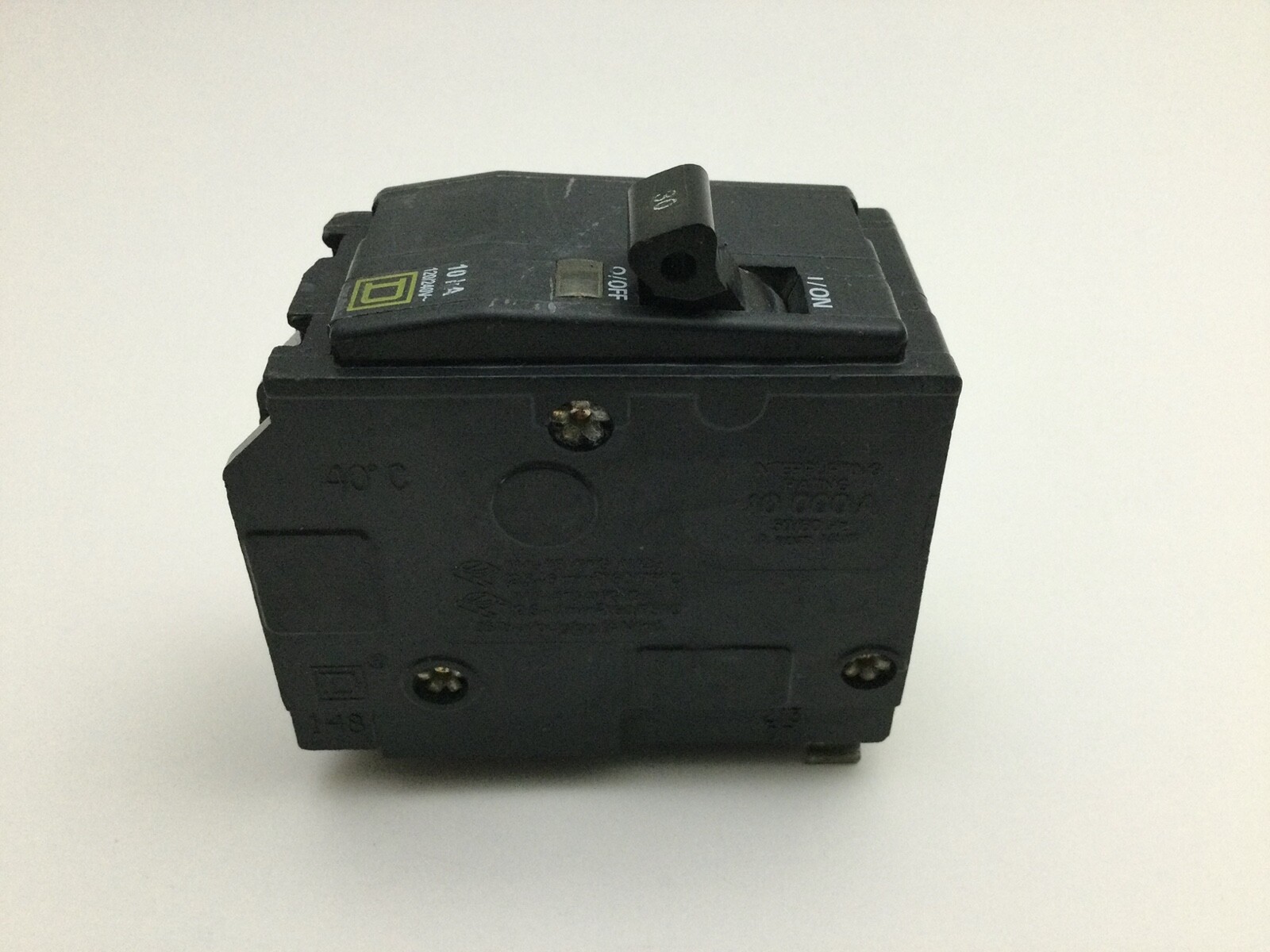 SQUARE D QO230 30 amp 2 pole Type QO Circuit Breaker YELLOW FACE
