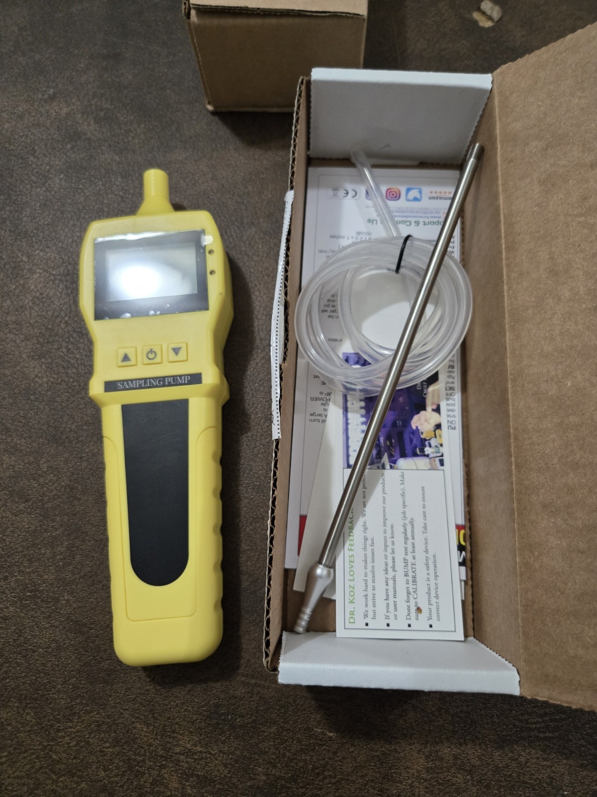 Forensics Detectors H2S Gas & Sampling Pump Calibration Certificate NIST FD-90A