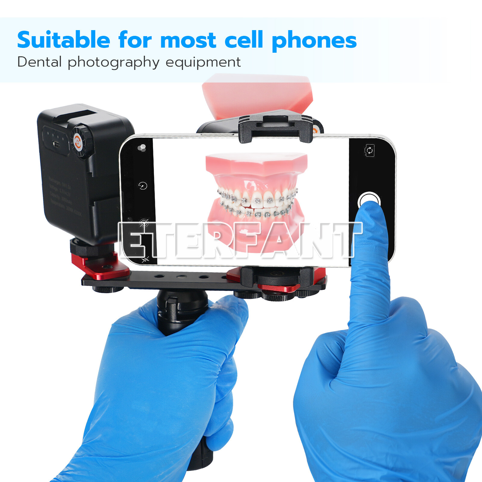 ETERFANT Dental LED Flash Photography Oral Cell Phone Camera Filling Light Tools