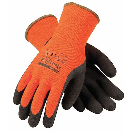 Pip 41-1400/Xxl Hi-Vis Cold Protection Coated Gloves, Acrylic Terry Lining,