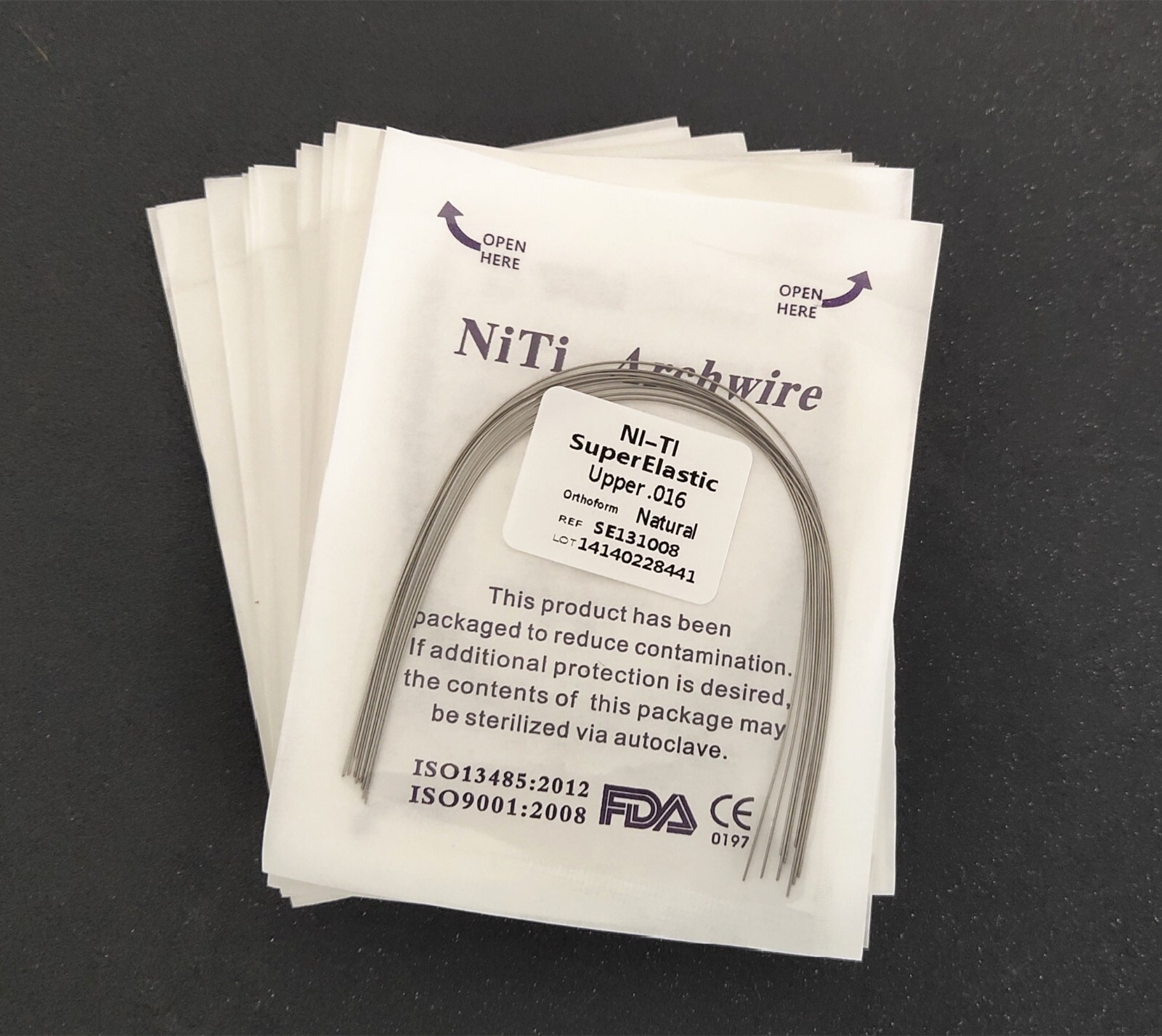 10Pcs Dental Orthodontic Super Elastic Wire Niti Round Arch Wires Ovoid/Natural