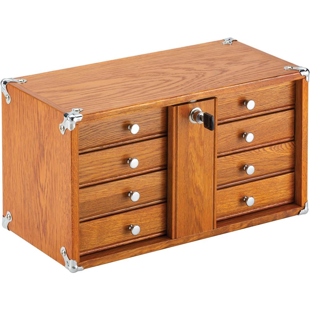 T33822 4-Drawer Oak Chest