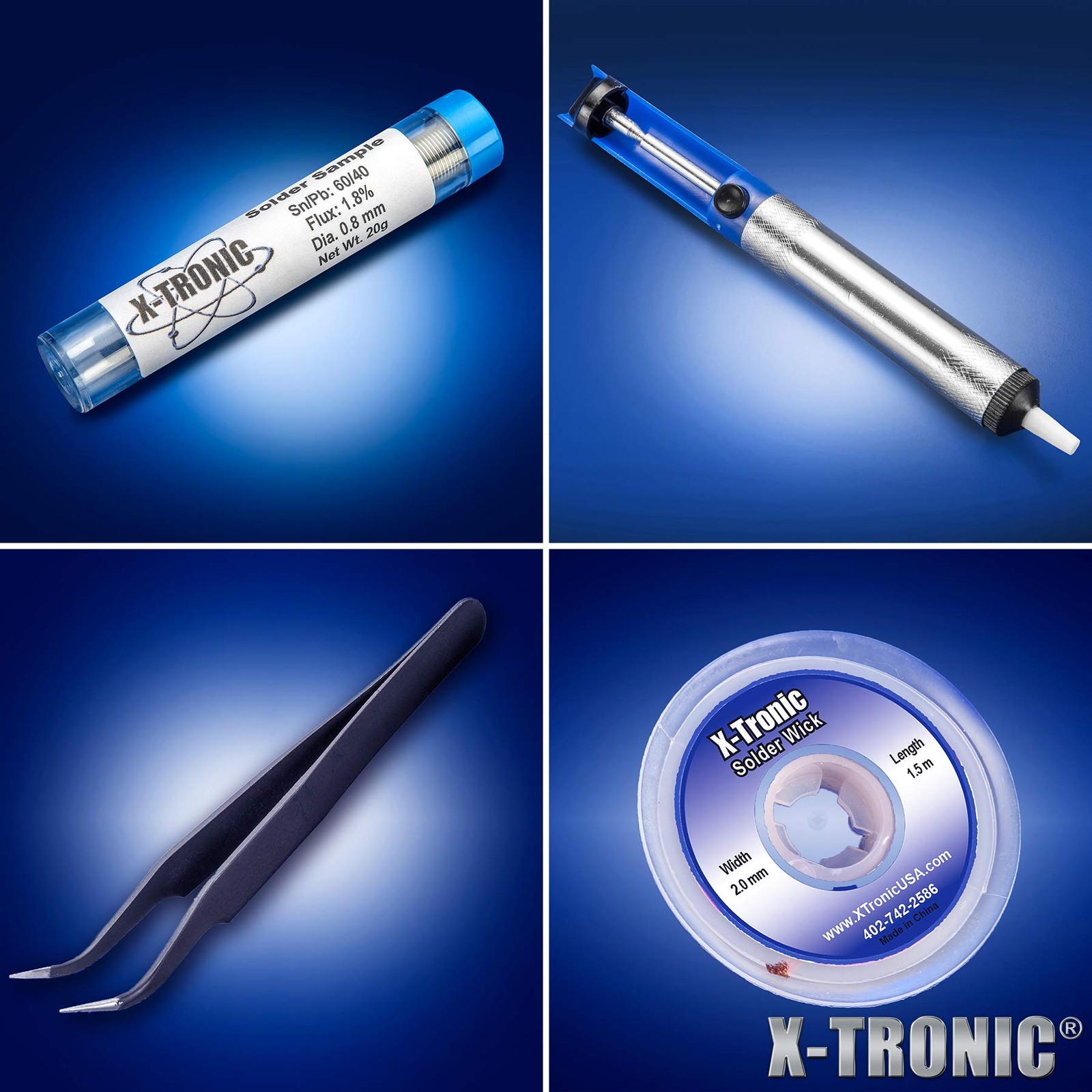 X-Tronic 700 Hot Air Rework Soldering Iron Temp Controls C/F Func 0-30 Min