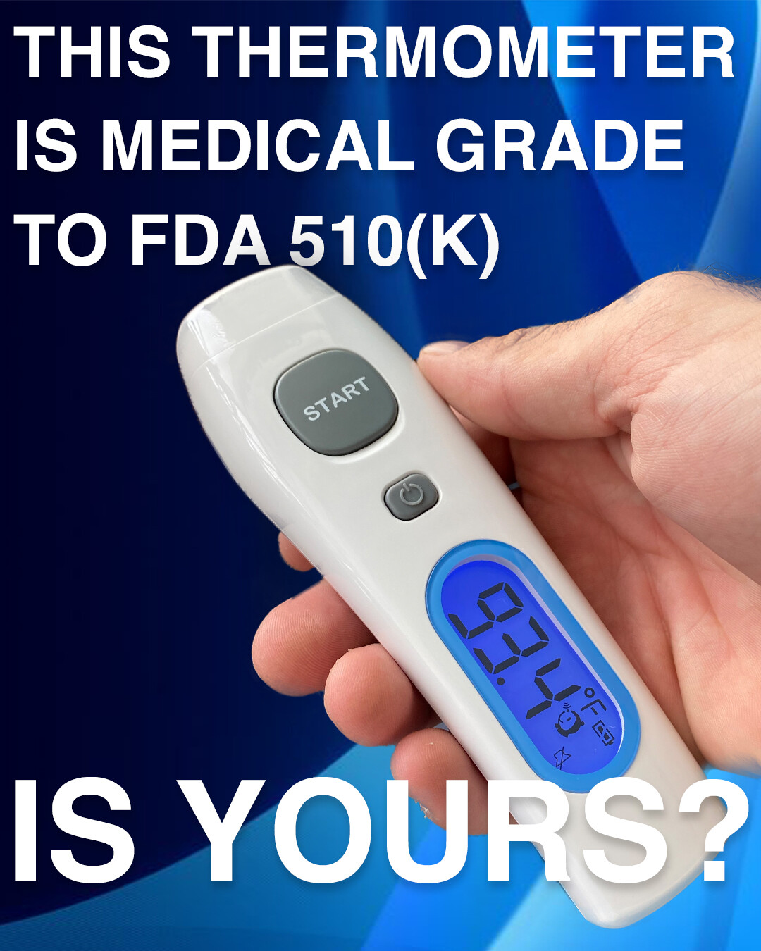 FDA Cleared Non Contact Infrared Forehead Thermometer/ Oral Temperature Equal