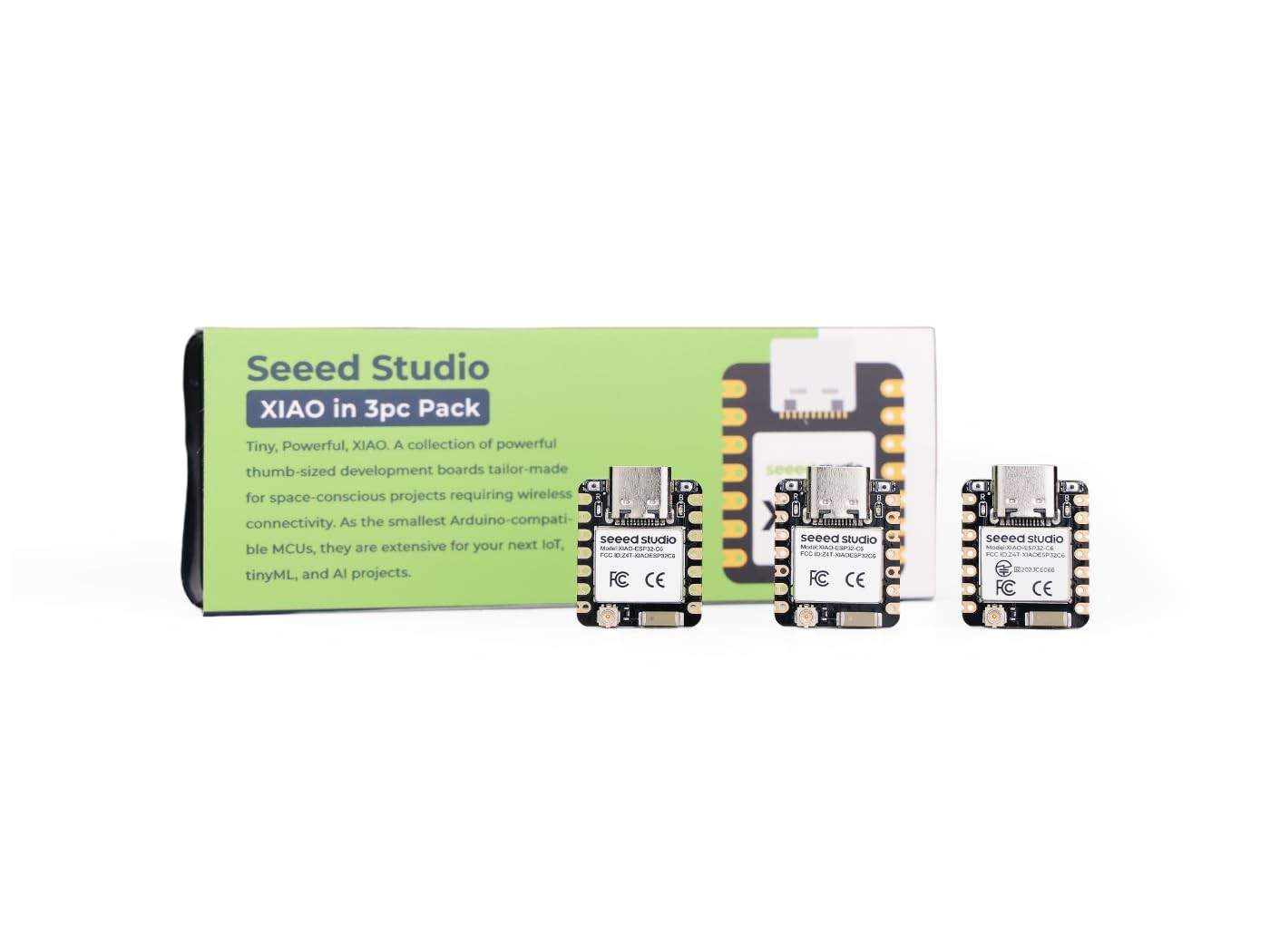 XIAO ESP32C6 3PCS Pack Wi-Fi 6 BLE 5.0 Zigbee Matter Thread Development Board