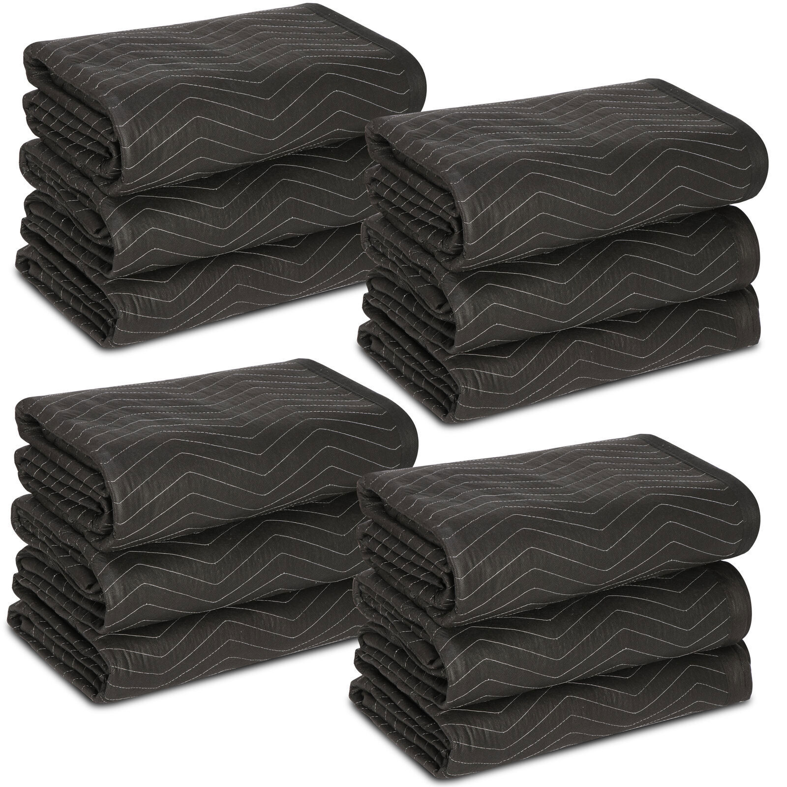 12/24/36/48 PCS Moving & Packing Blankets Professional 80″ x 72″ Professional