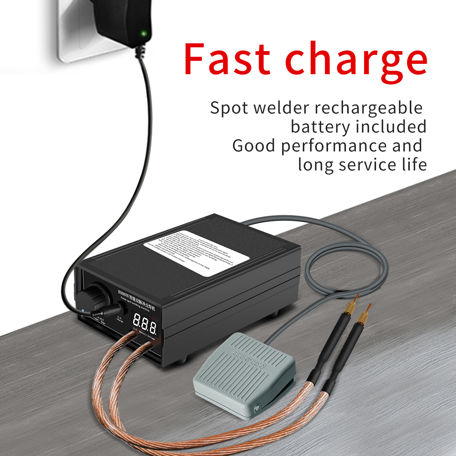 For 18650 Li-ion Battery Pack 8000W Mini Spot Welder Nickel Strip Welding Tools