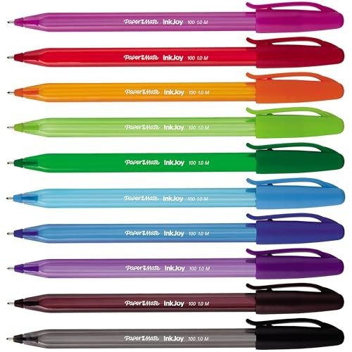 Ballpoint Pens 1.0mm Medium Point Assorted Fun Colours 27 Count Smooth Writing
