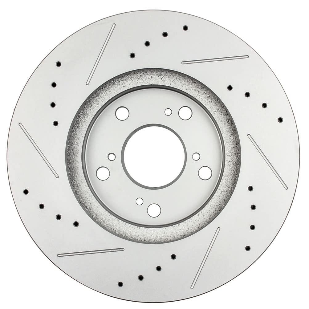 Front 300mm Rear 313.2mm Drilled Slotted Brake Pads Rotors Kit 01-02 Acura MDX