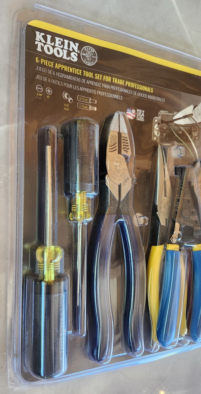 KLEIN TOOLS APPRENTICE TOOL SET 6 PIECE BRAND NEW! RETAIL $99.97