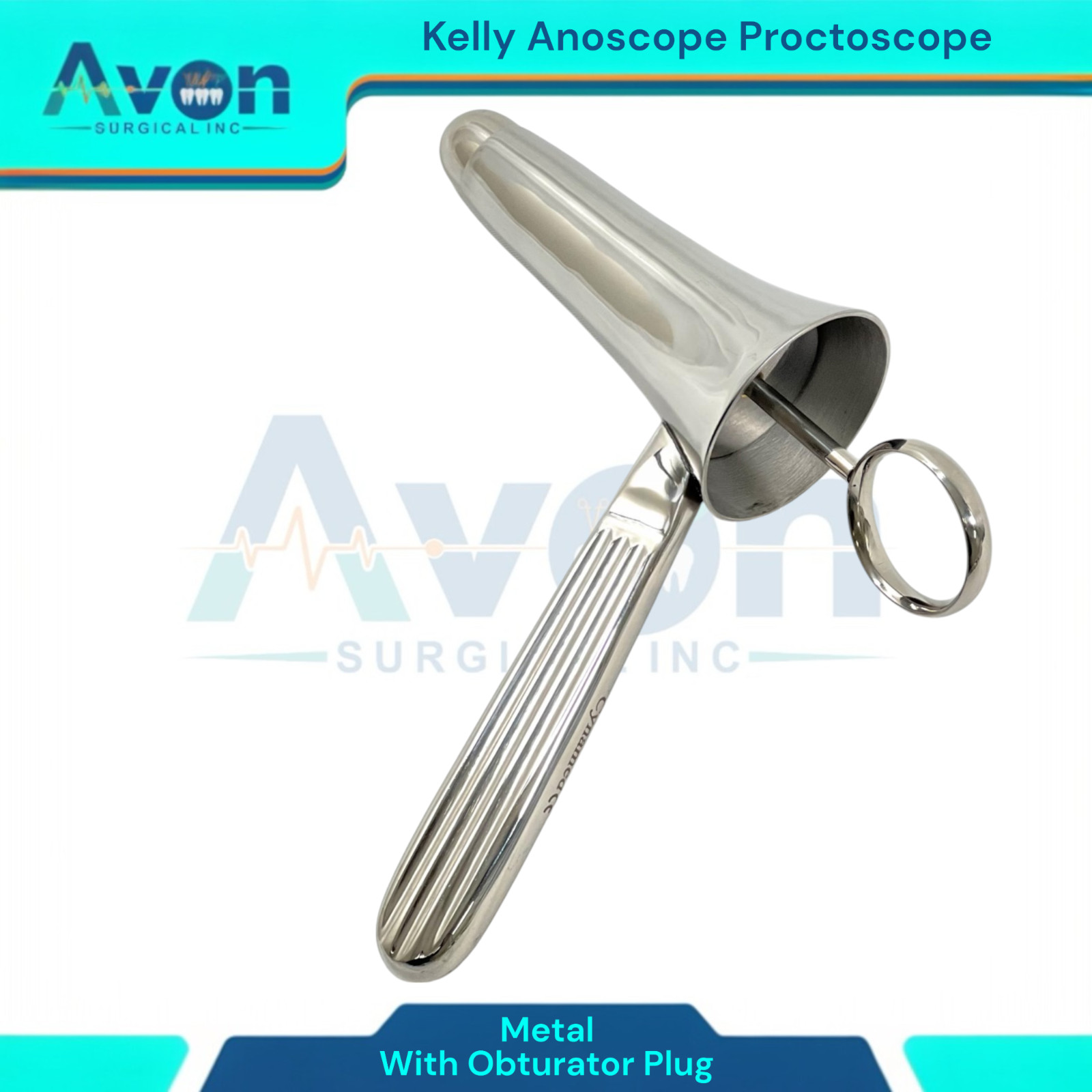 Kelly Anoscope Proctoscope Rectal OB/GYN Urology Instrument with Obturator