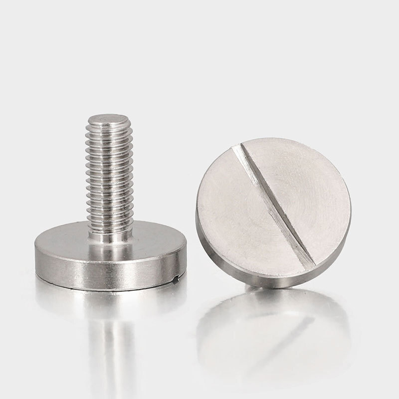 304 Stainless Steel Slotted Round Large Flat Head Screws M2 M3 M4 M5 M6