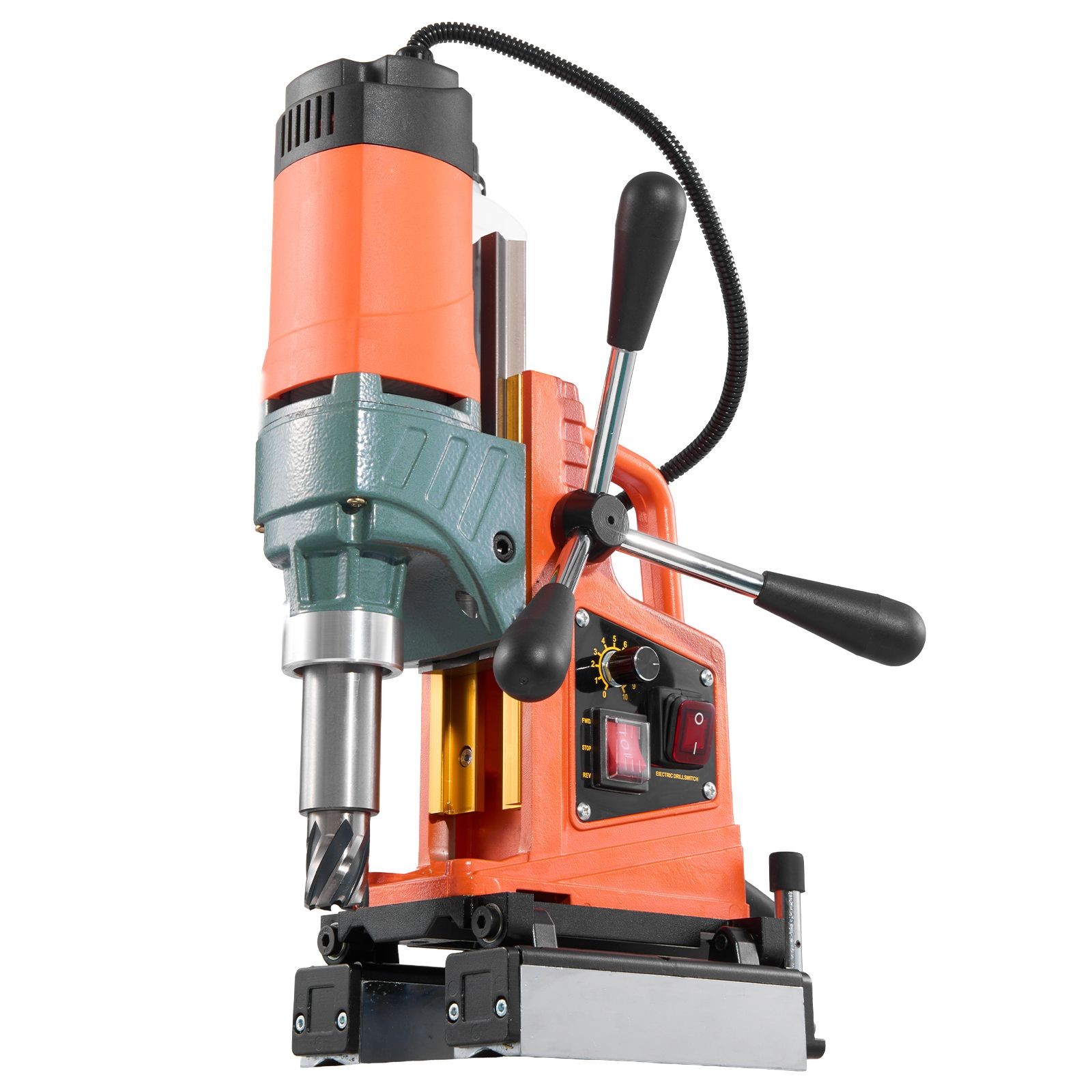 1400W Magnetic Drill Press 2in Bore 0-750 RPM Reversible with 1000N Base