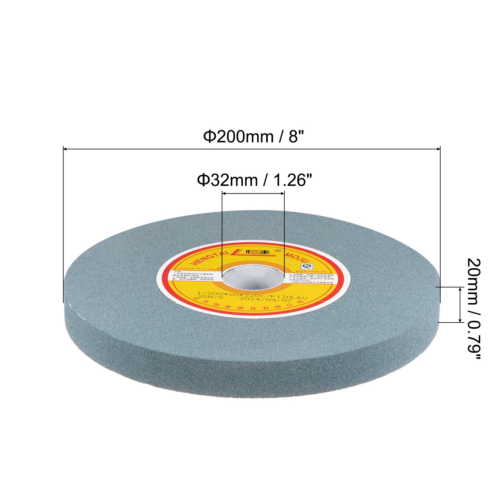 8 Inch Bench Grinding Wheels Green Silicon Carbide GC 120 Grits Grinding Tools