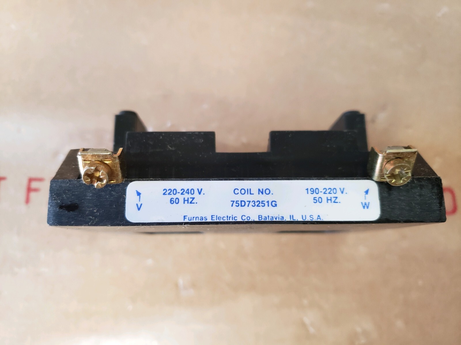 GENUINE FURNAS / SIEMENS 75D73251G COIL 220-240VAC