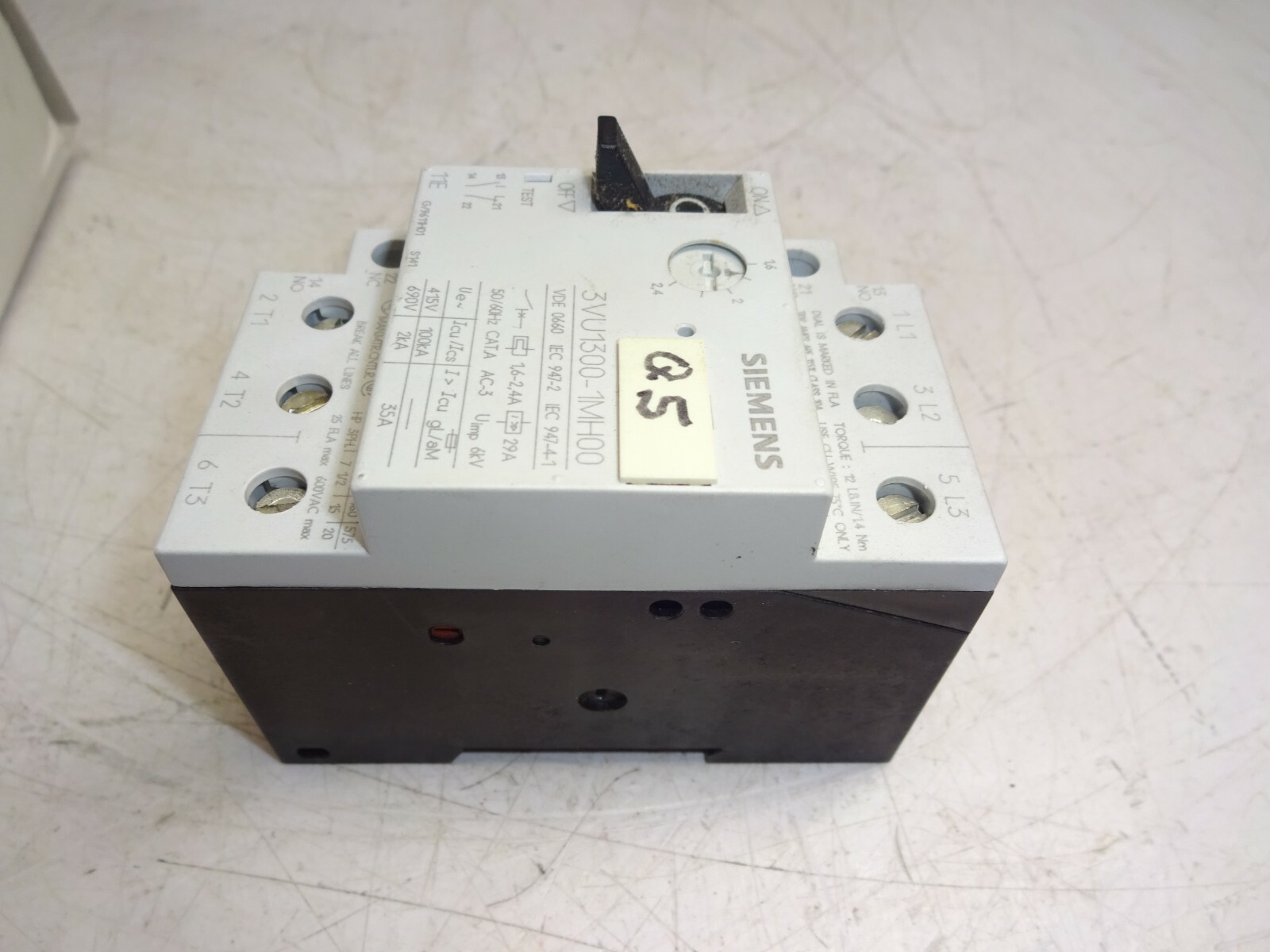 Siemens 3vu1300-1mh00 Motor Starter Protector