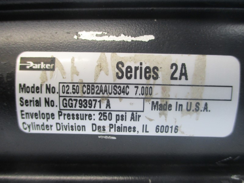 PARKER 02.50-CBB2AAUS34C7.000 250PSI NSNP