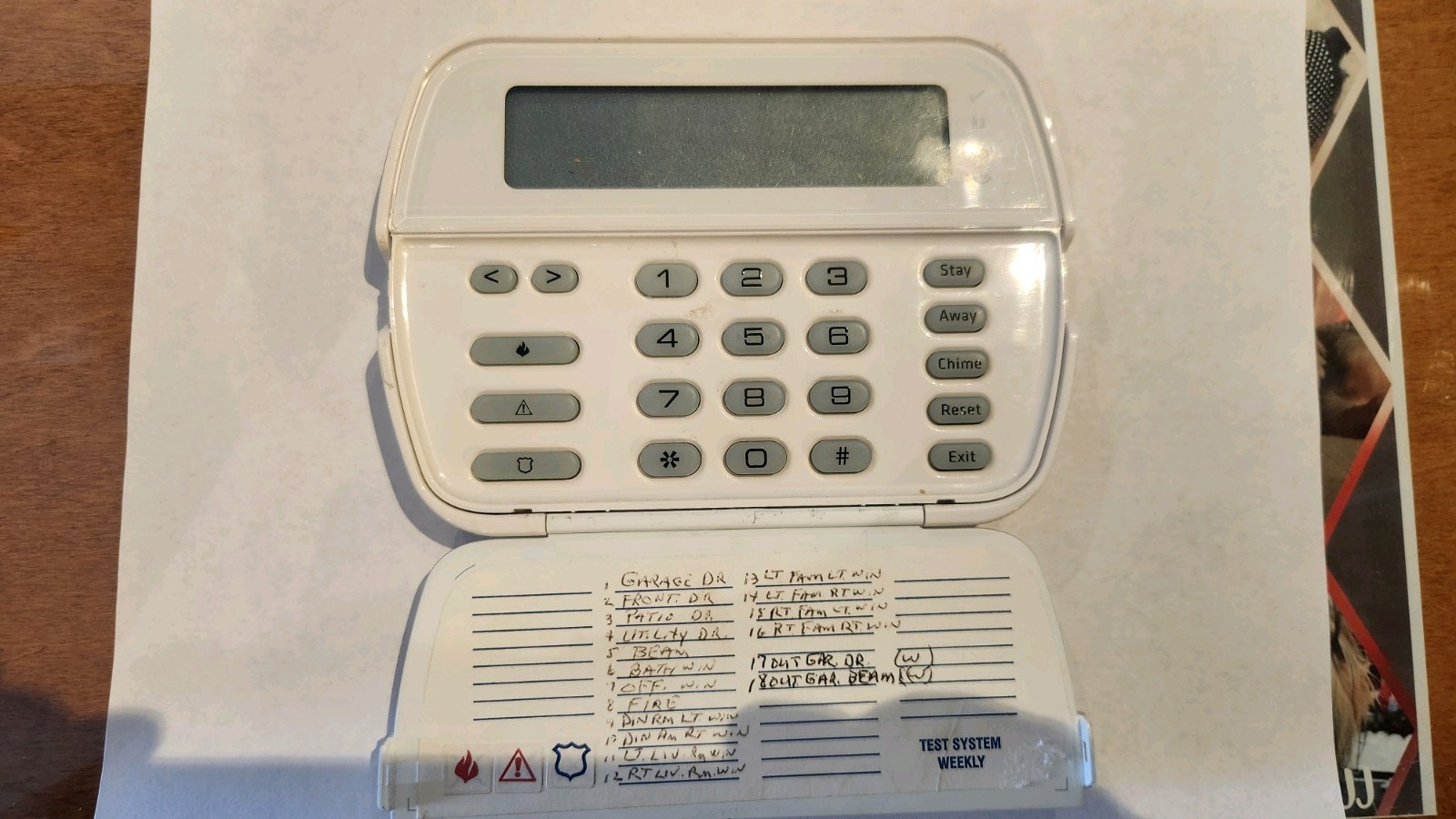 DSC PowerSeries Keypad Alarm Panel RFK5501ENG