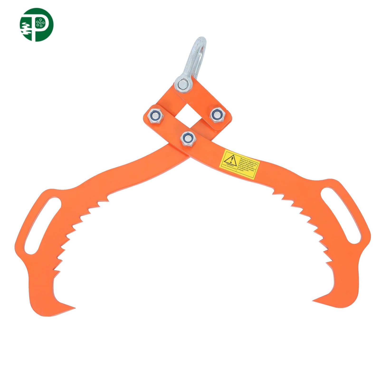18 Inch Log Lifting Tongs 2 Serrated Claw Hook Timber Heavy Duty Skidding Tongs