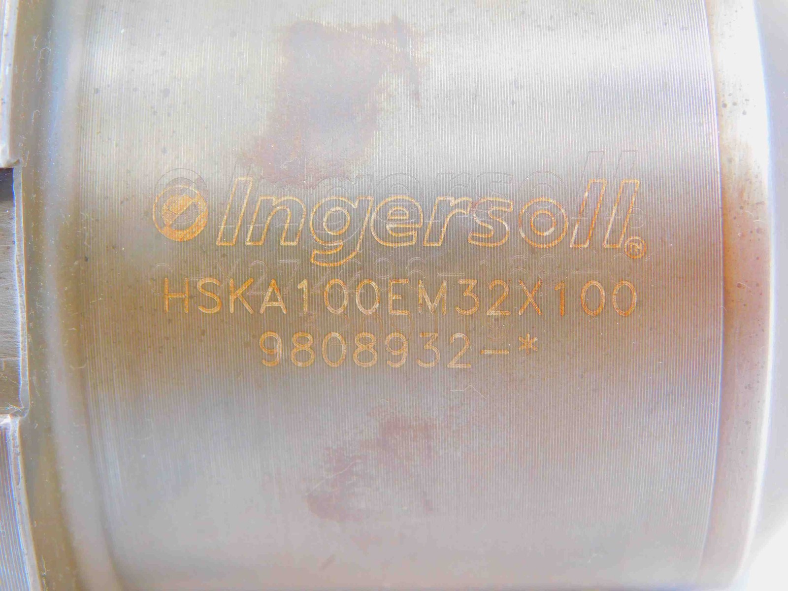 HSK100A INGERSOLL 32mm I.D. SOLID END MILL TOOL HOLDER 32.0 HSKA100EM32X100