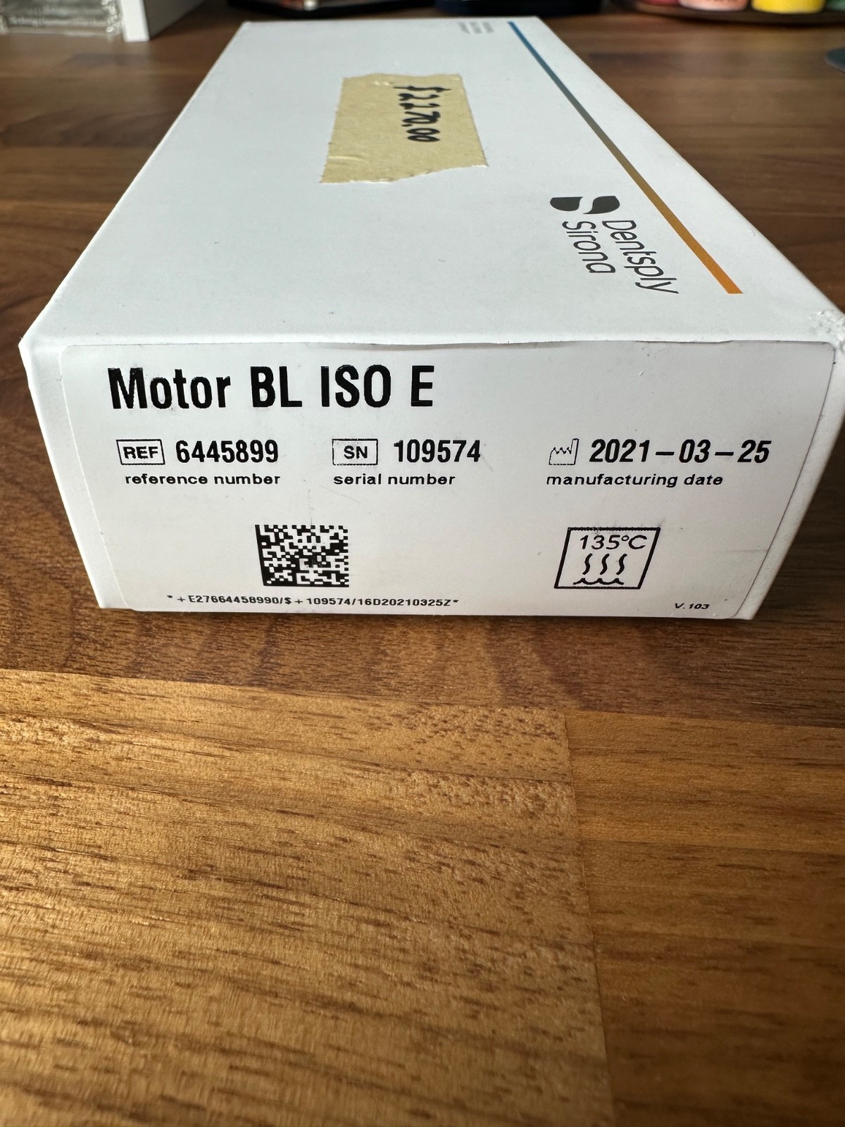 Brand New Dentsply Sirona Motor BL ISO E S/N 109574
