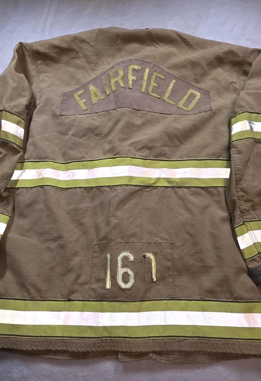 VTG Retired Firefighter Turnout JACKET FIRE COAT Shell Only «Fairfield» 46-37