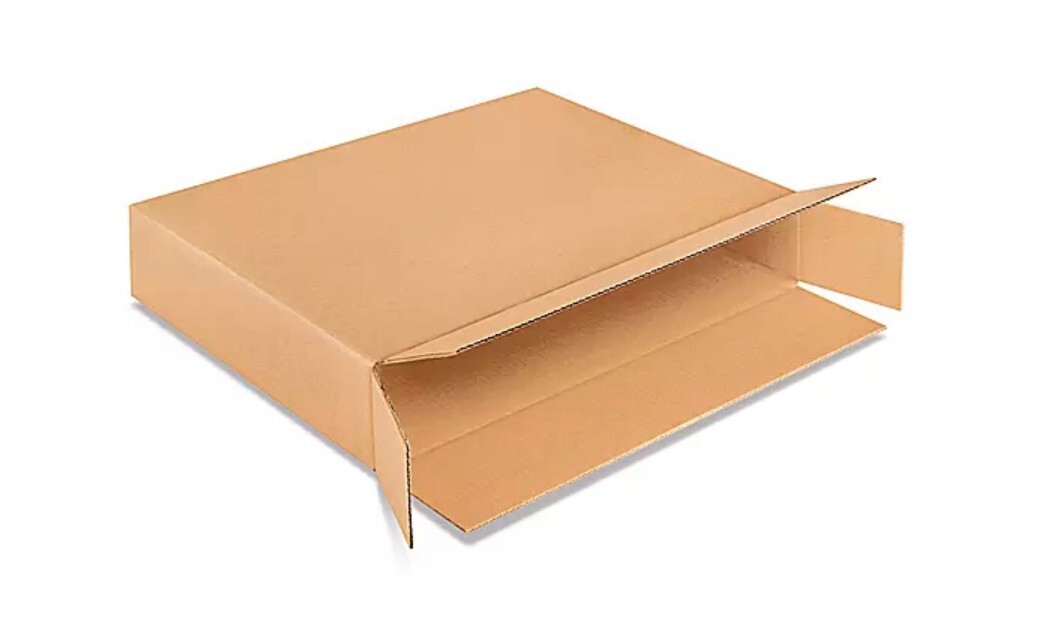 28″ x 4″ x 24″ Cardboard Corrugated Box – SINGLE BOX – SIDE LOADING