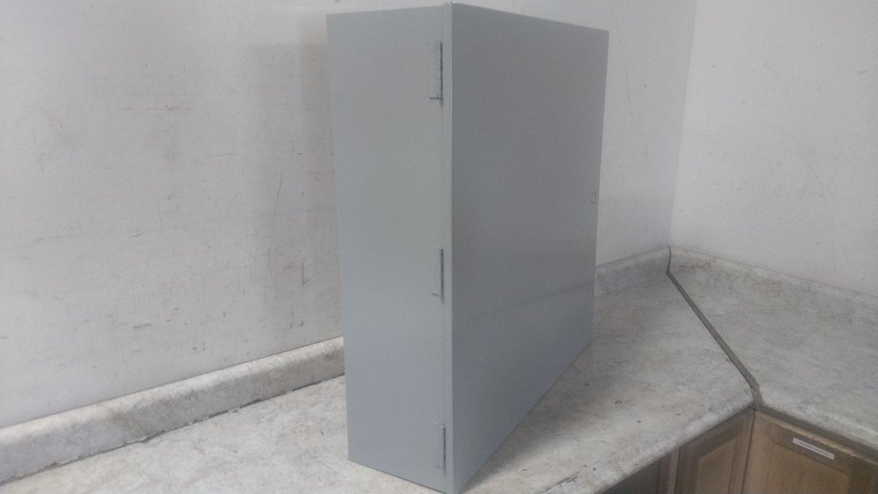 Hoffman A30N30BLP 30 In Height 30 In Width 8.62 In Depth Gray Steel Enclosure