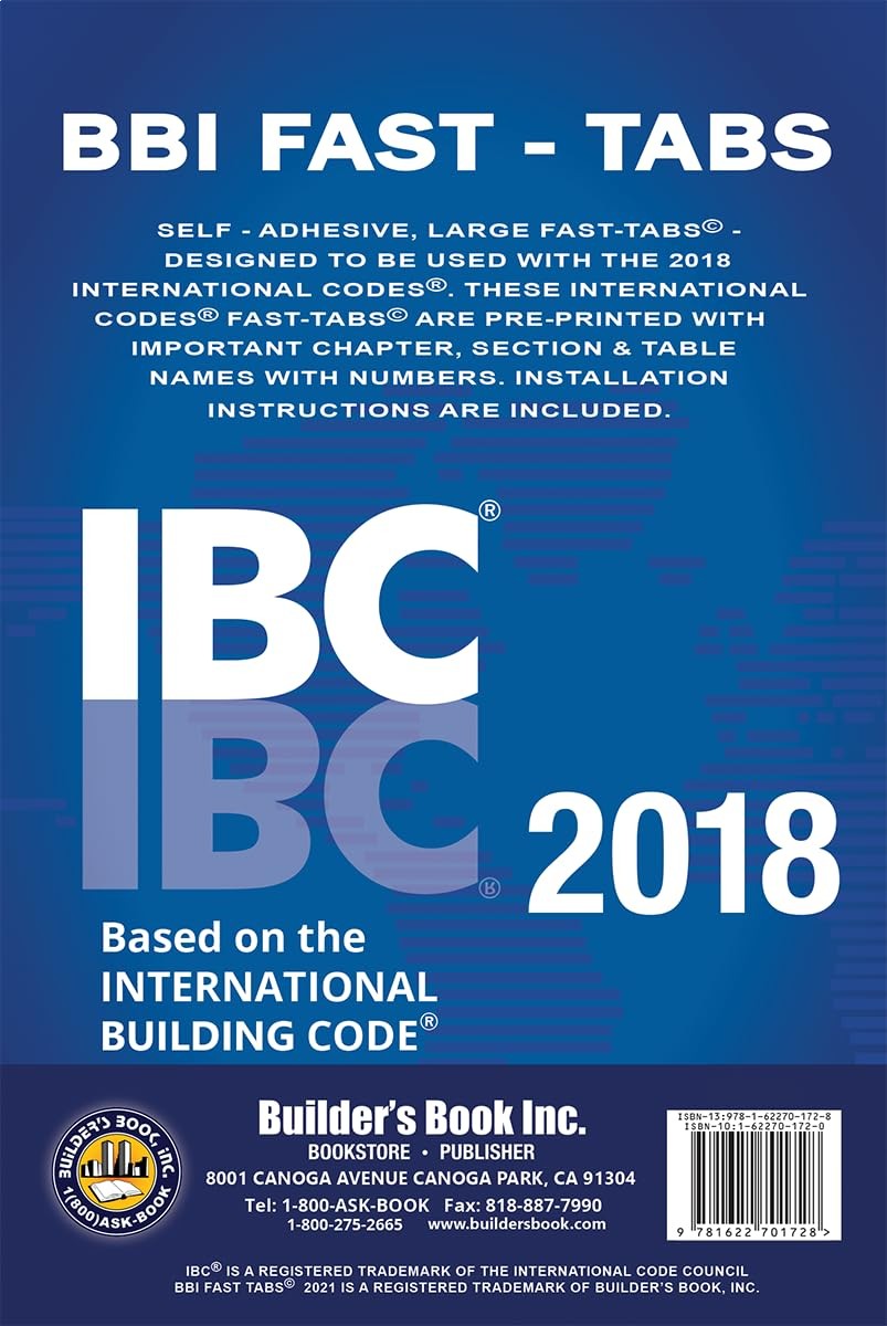 2018 International Building Code (IBC) Fast Tabs 2018 Building…