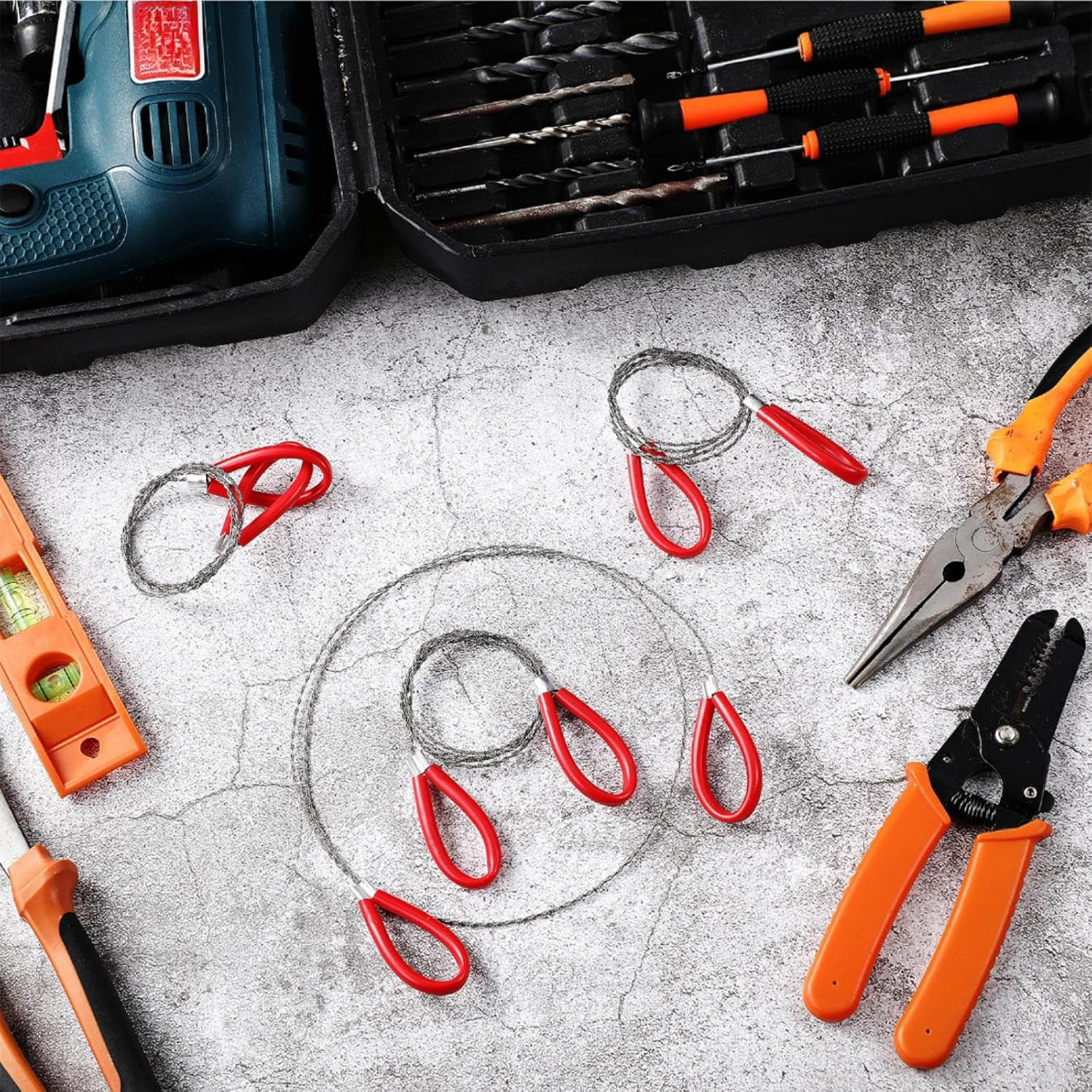 4 Pcs PVC Pipe Cable Saw Metal Wire PVC Cutter Stainless Steel Rope Saw Hand Poc