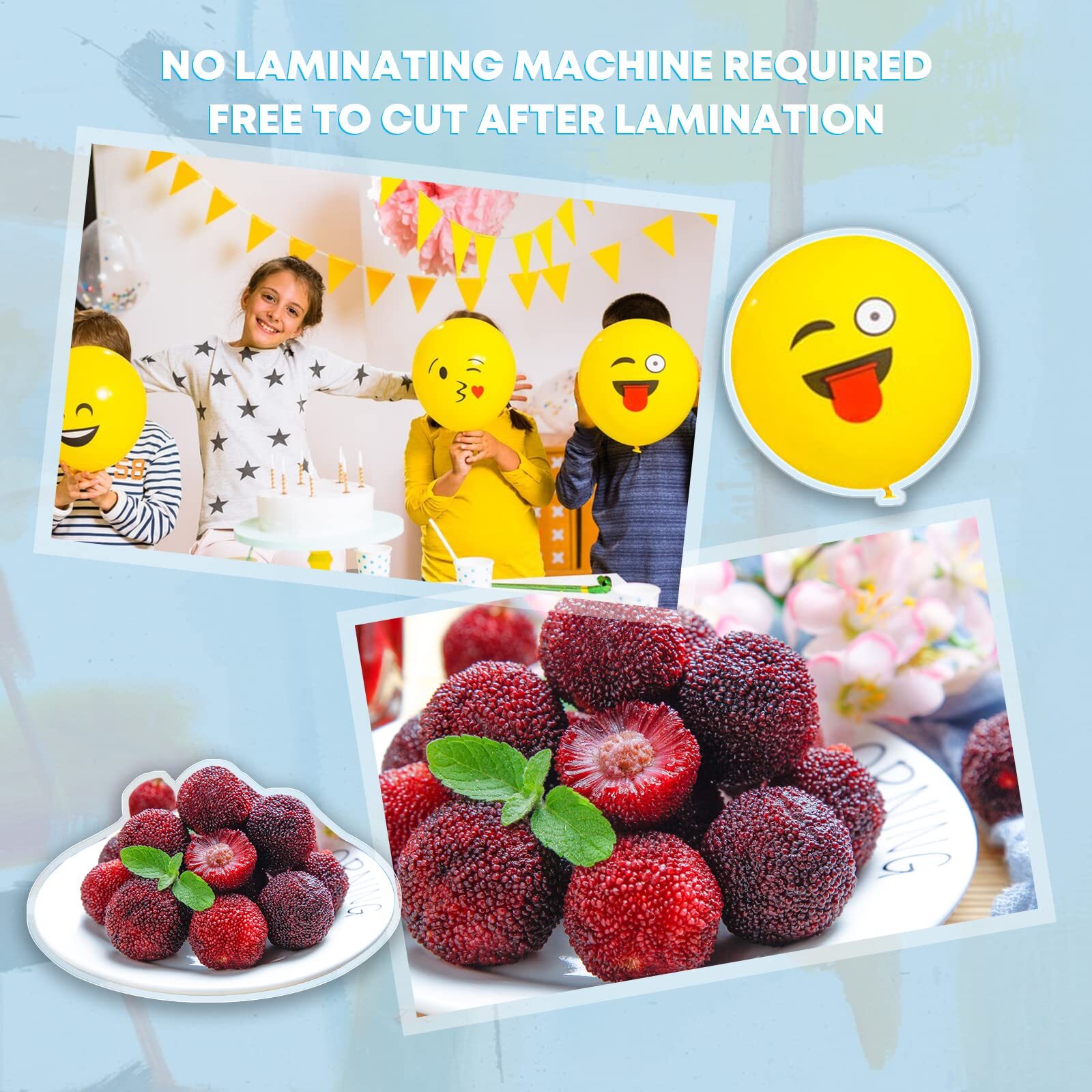 Self-Adhesive Laminating Sheets 50 Sheets 9 X 12 Inches No Machine Needed