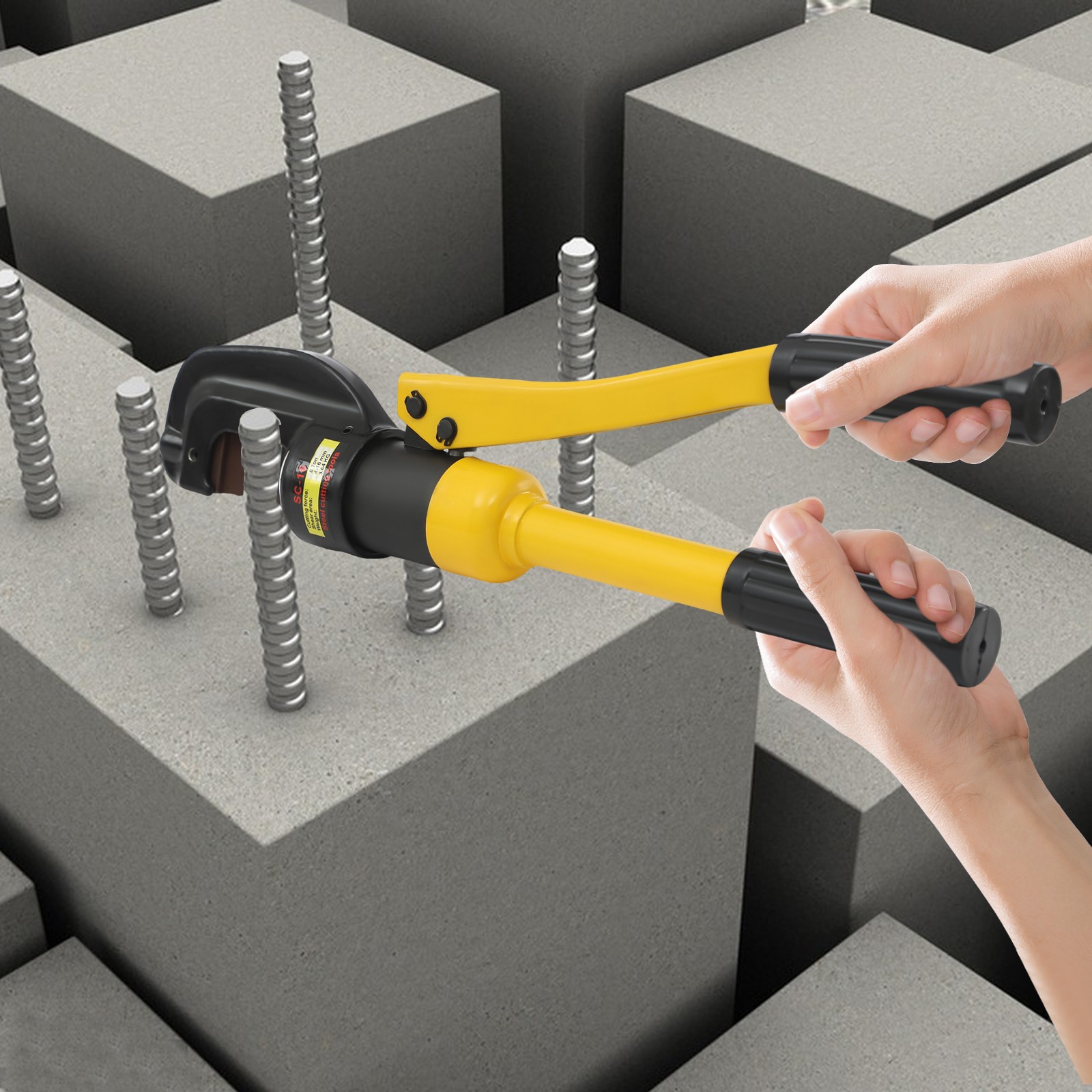 Hydraulic Rebar Cutter Portable 8T Steel Cutter 4mm-22mm
